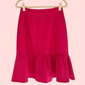Kate Spade Hot Pink "look for the silver lining" Skirt